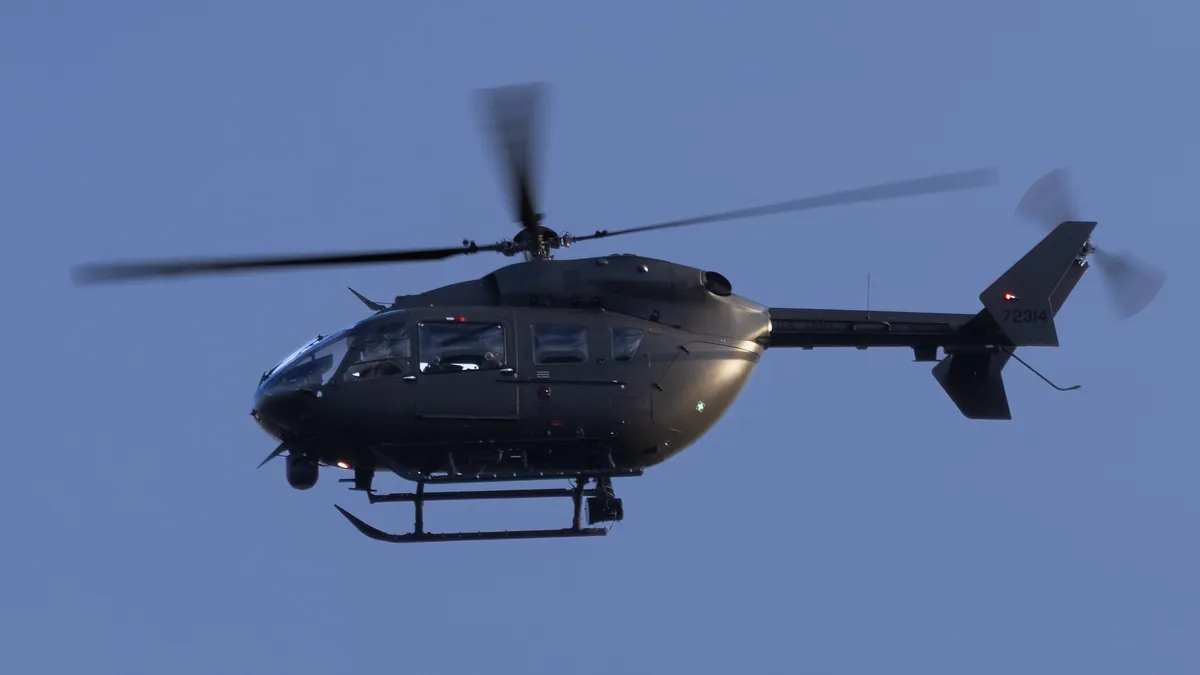 A UH-72 Lakota overhead