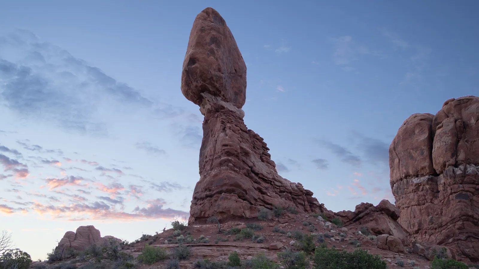 Balanced Rock at sunrise