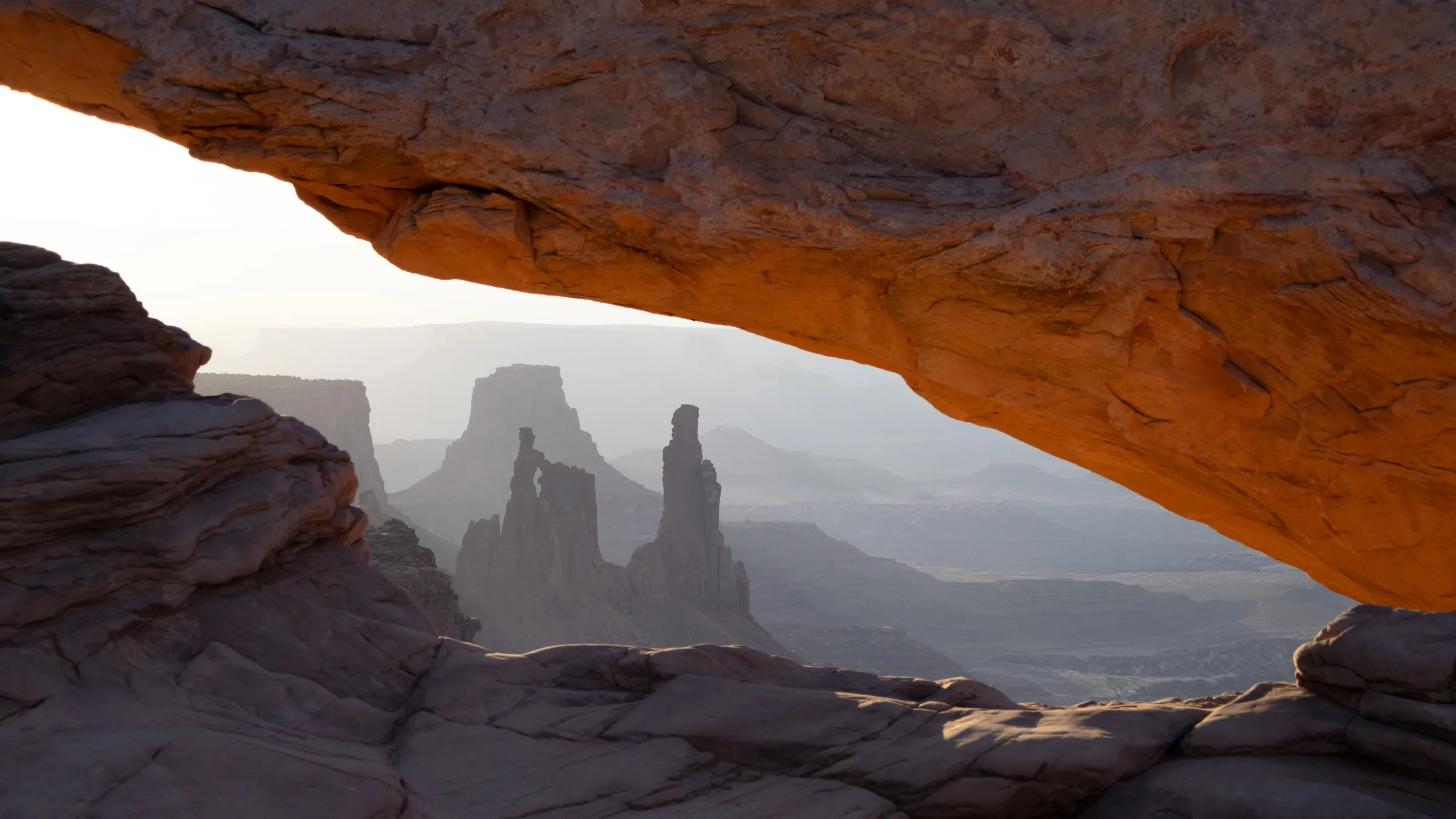 Washer Woman through Mesa Arch